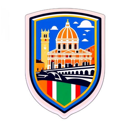 Stiker Bergaya Vintage Liga Serie A