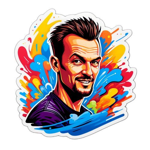 Klistermærke af Damir Redzic i graffiti stil