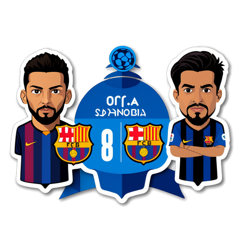 สติกเกอร์การแข่งขันเอสปันญอล vs บาร์เซโลนา