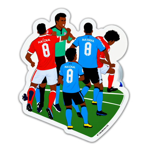 Sticker Momen Kunci Nacional vs Internacional