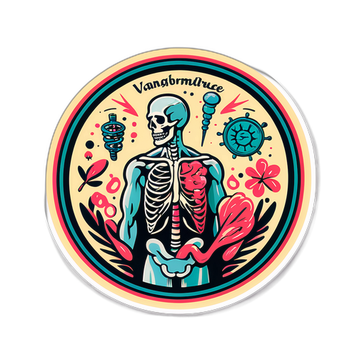 Vintage Sticker van Gezondheidsklachten