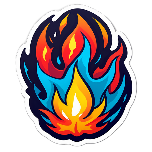 Stilisiertes Feuerdesign für Feuerkogel