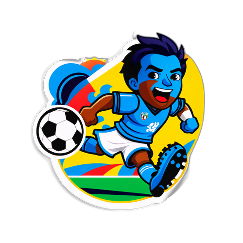 Diseño de una pegatina de Huachipato en su estadio