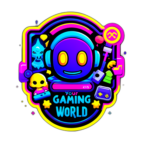 Неоновий стиль з логотипом Discord