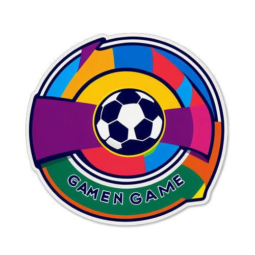 Sporty Football Pitch Emblem