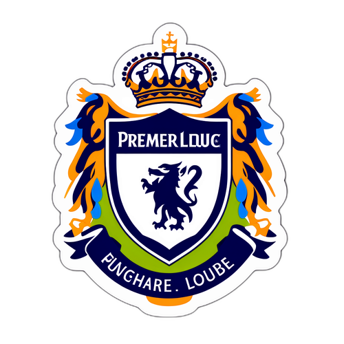 Lapangan Bola Sepak dengan Logo Liga Perdana