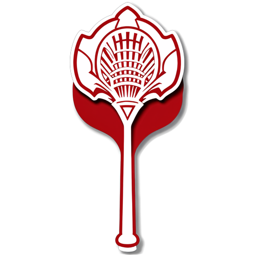 Cornell Lacrosse Emblem Sticker