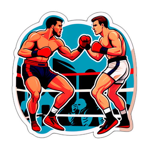 Стикер с спортивным поединком