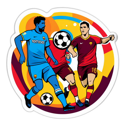 Stiker Warna-warni Kesatuan Penyokong Lens dan Roma