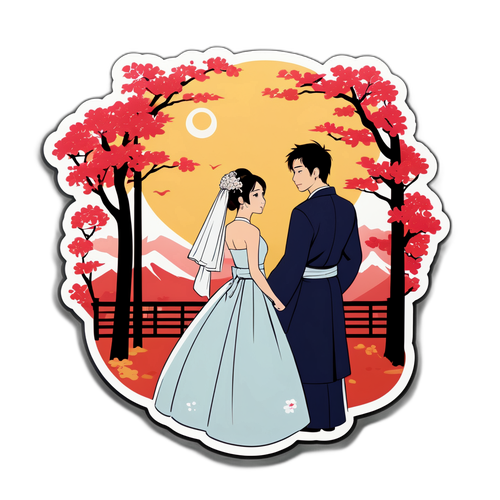新婚夫妻浪漫場景