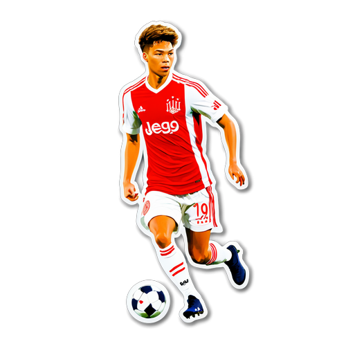 Sticker van Jong Ajax met de belofte van de toekomst