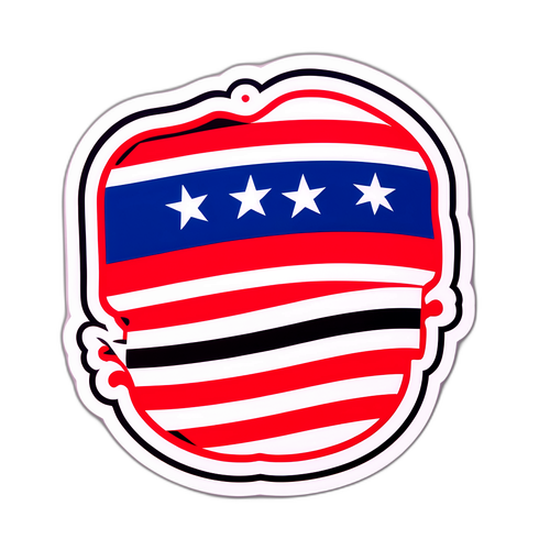 Sticker kulturowy reprezentujący dziedzictwo Liberii