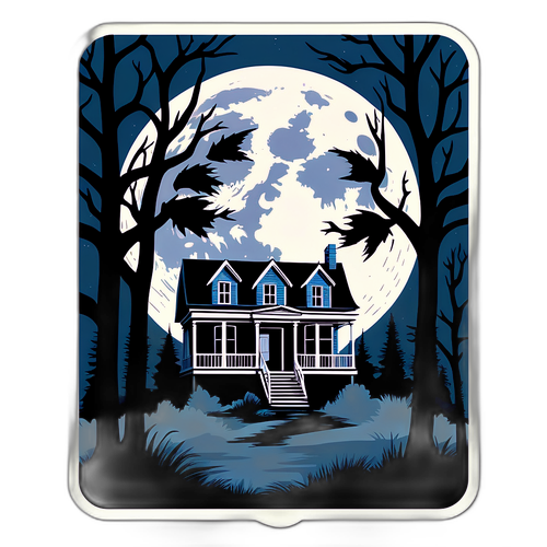 Minimalist design av Psycho's ikoniska Bates Motel-skylt