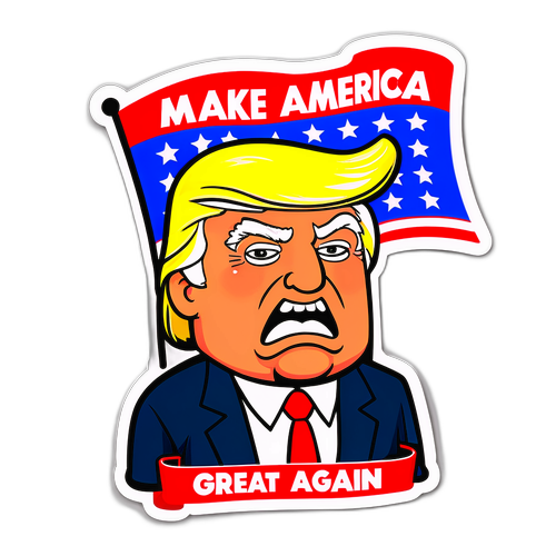 डोनाल्ड ट्रम्प का स्टिकर