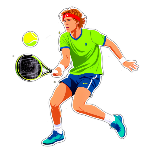 Andrey Rublev em Ação