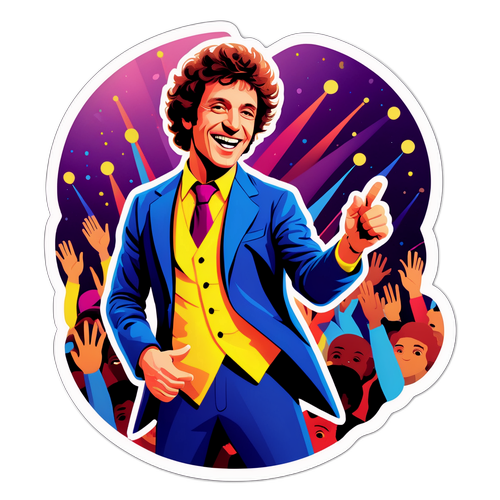 Adesivo di Ivan Cattaneo in concerto