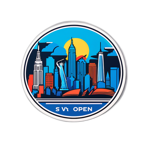 Sticker geïnspireerd door de US Open