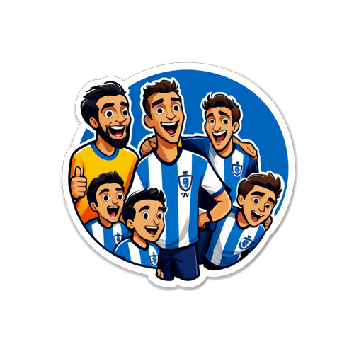 Ilustração de Fãs do Porto Prontos para o Jogo