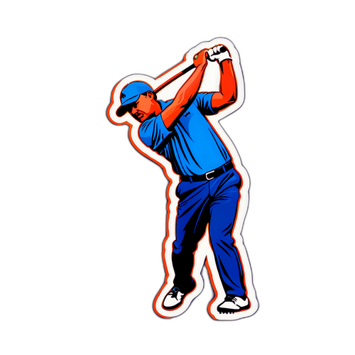 역동적인 PGA 스윙 스티커