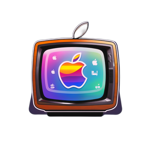 Diseño de un sticker de Apple TV