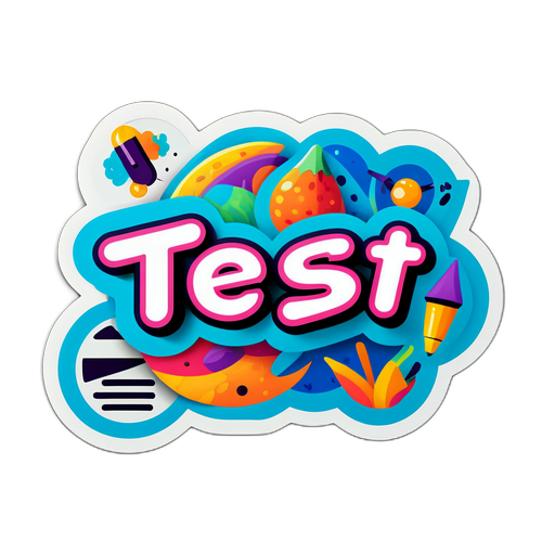 Moderne Test Sticker