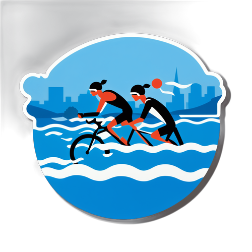 Découvrez le Sticker du Triathlon Seine: Un Élan D'énergie et de Passion pour les Sportifs!