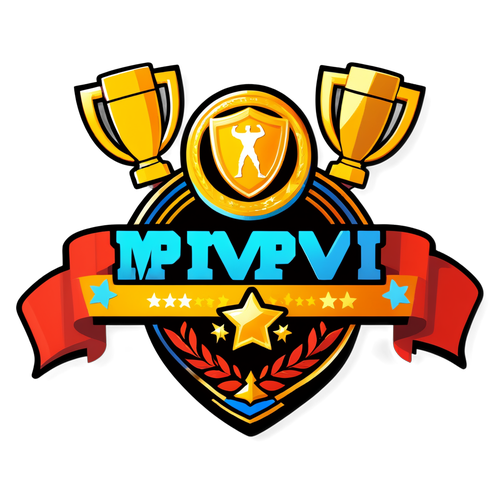 Autocollant MVP avec Athlètes et Trophées