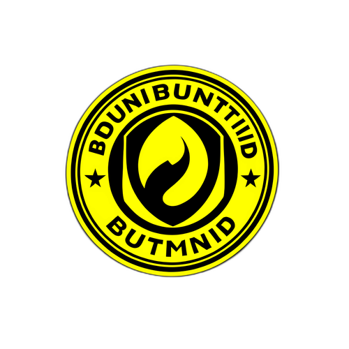 Nhãn dán cho đội Borussia Dortmund thể hiện tinh thần bóng đá với màu sắc đội và cầu thủ