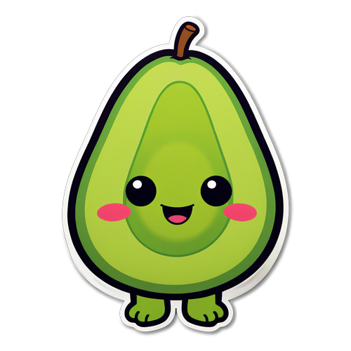 Big Smile Alert! Meet the Adorable Avocado Character That Will Brighten Your Day!