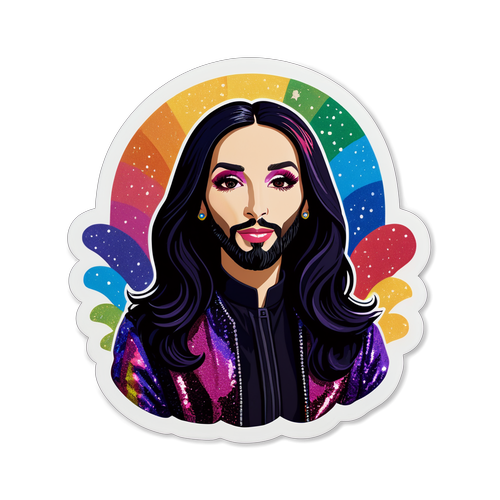 Moderner Porträt von Conchita Wurst