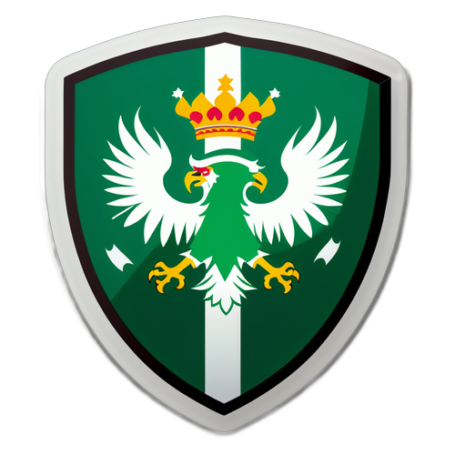 Escudo del Betis con fondo verde y blanco