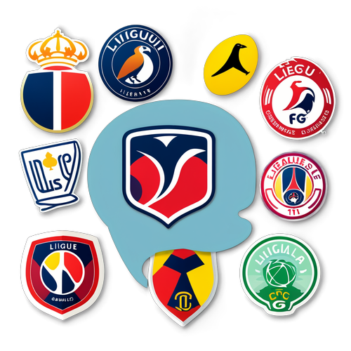 Sticker cu simbolurile echipelor din Ligue 1