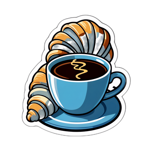 Kávé és Croissant