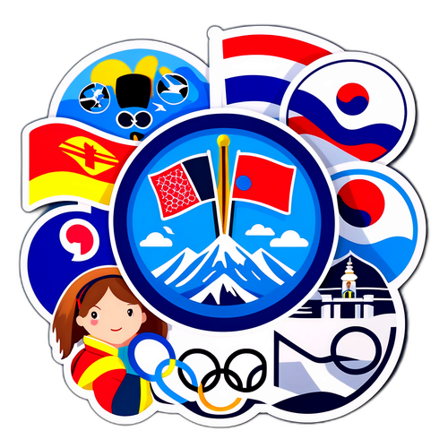 冬季奥运会历史介绍贴纸