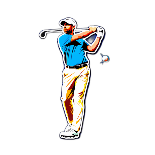 En dramatisk golfstickers av Sergio Garcia