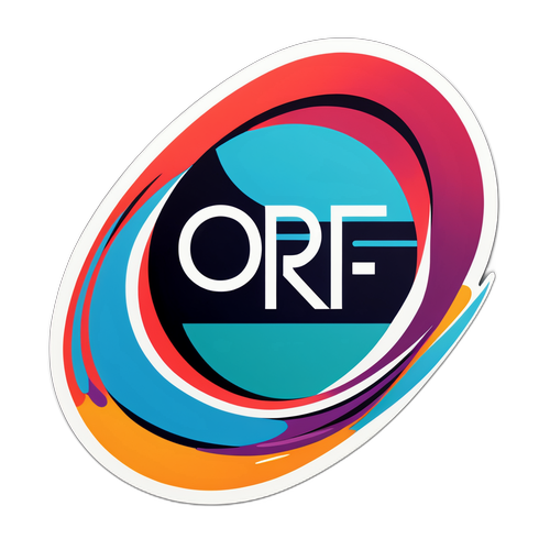 Modernes ORF-Logo mit stilvollen Linien und dynamischen Farben