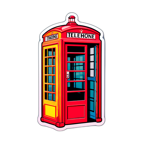 Autocollant de téléphone vintage