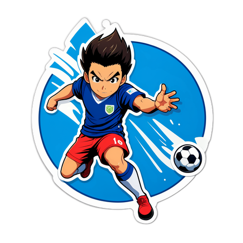 オカザキ選手のアクションポーズデザイン