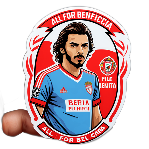Sticker cu fanul echipei Benfica