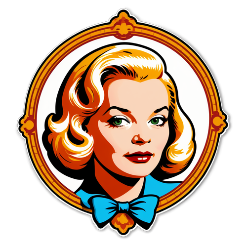 Découvrez pourquoi Gena Rowlands fait chavirer les cœurs dans ce sticker rétro incontournable!