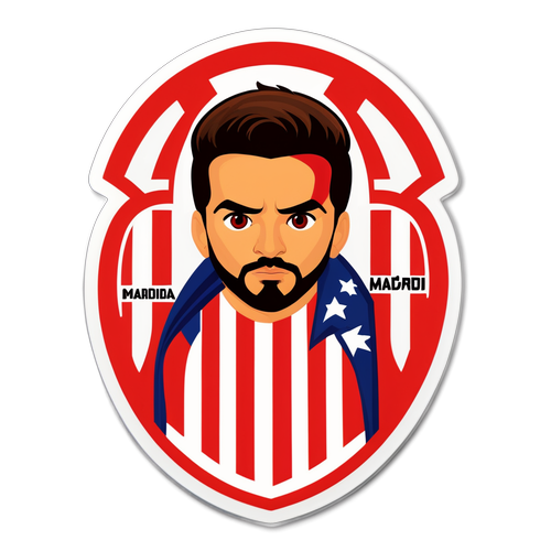 Diseño de un sticker para Atlético de Madrid