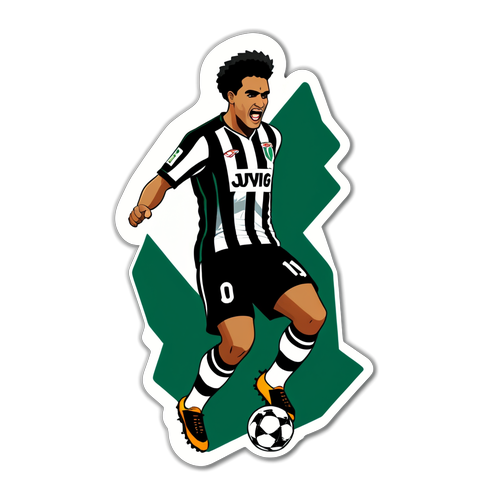 Stiker Aksi Sepak Bola Atletico Mineiro vs Fluminense