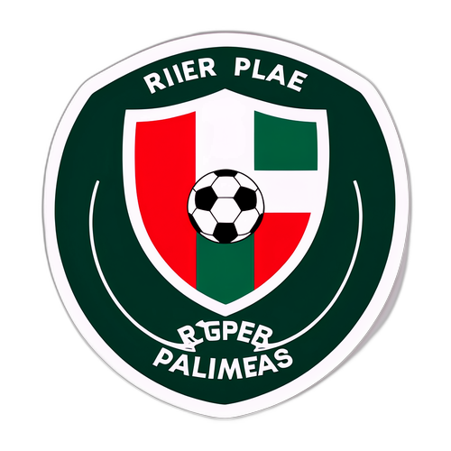 River Plate and Palmeiras Flag Sticker