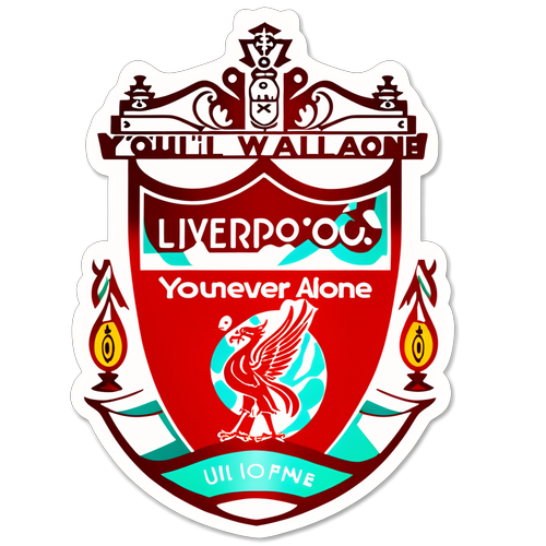 Liverpool-emblem med texten 'You'll Never Walk Alone'