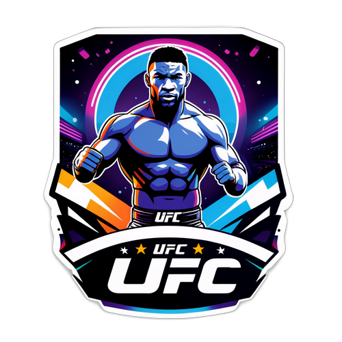 Pegatina Futurista de UFC