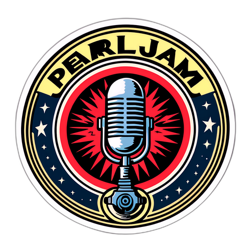 Adesivo Retro Pearl Jam