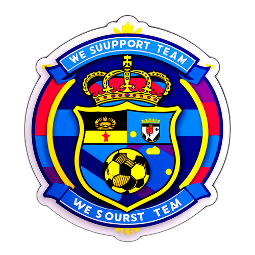 Sticker cu logo-ul unui club de fotbal