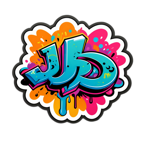 Adesivo Graffiti 'JD'