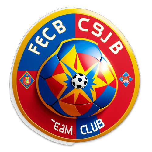 Adesiv FCSB - Logo și Minge de Fotbal