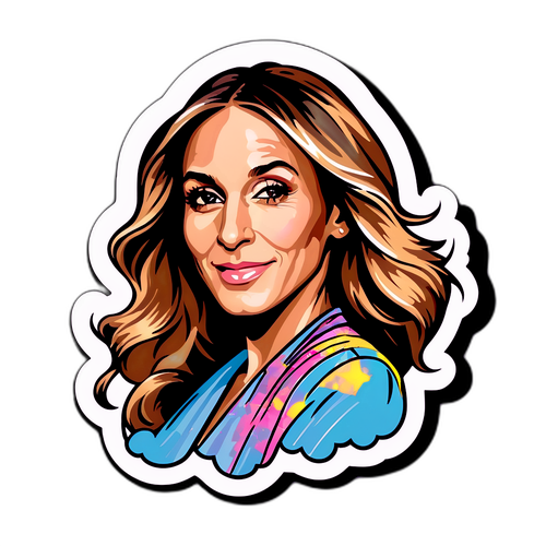 Adesivo di alta moda con Sarah Jessica Parker